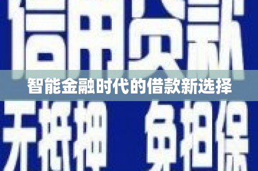 海端智能金融时代的借款新选择