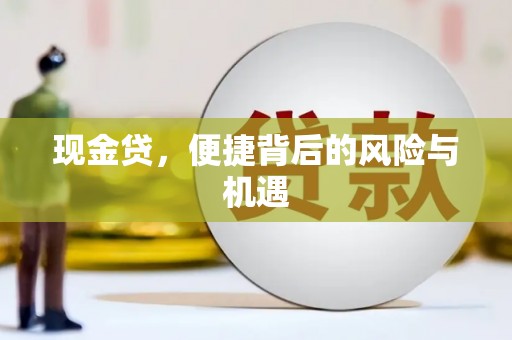 海端现金贷，便捷背后的风险与机遇
