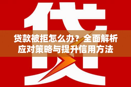 海端贷款被拒怎么办？全面解析应对策略与提升信用方法