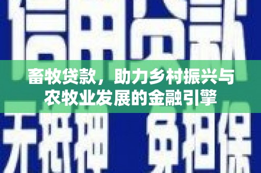 海端畜牧贷款，助力乡村振兴与农牧业发展的金融引擎