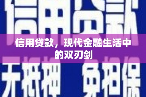 海端信用贷款，现代金融生活中的双刃剑