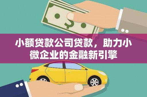 海端小额贷款公司贷款，助力小微企业的金融新引擎