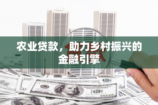 海端农业贷款，助力乡村振兴的金融引擎