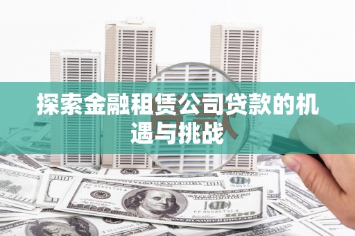 海端探索金融租赁公司贷款的机遇与挑战