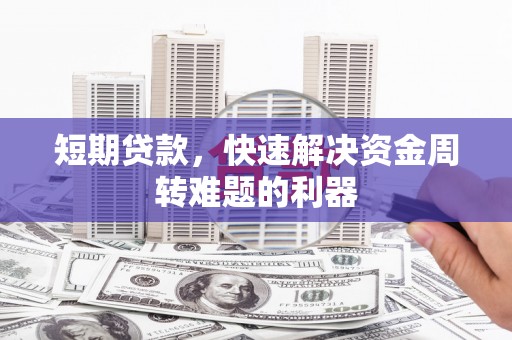 海端短期贷款，快速解决资金周转难题的利器