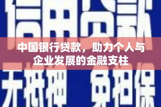 海端中国银行贷款，助力个人与企业发展的金融支柱