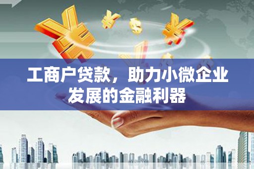 海端工商户贷款，助力小微企业发展的金融利器