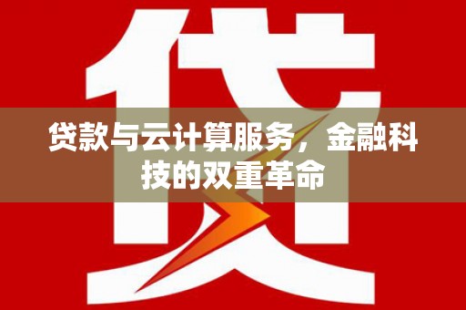 海端贷款与云计算服务，金融科技的双重革命