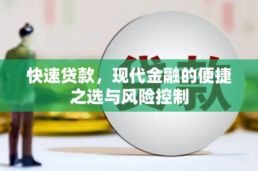 海端快速贷款，现代金融的便捷之选与风险控制