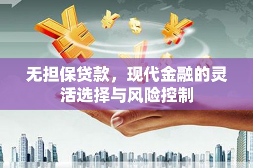 海端无担保贷款，现代金融的灵活选择与风险控制