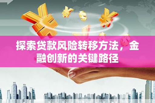 海端探索贷款风险转移方法，金融创新的关键路径