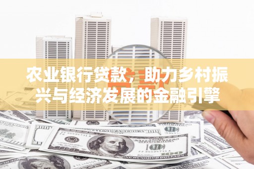 海端农业银行贷款，助力乡村振兴与经济发展的金融引擎