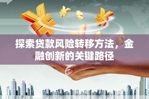 海端探索贷款风险转移方法，金融创新的关键路径