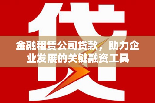 海端金融租赁公司贷款，助力企业发展的关键融资工具