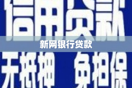 海端新网银行贷款