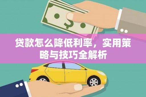 海端贷款怎么降低利率，实用策略与技巧全解析