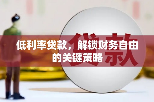 海端低利率贷款，解锁财务自由的关键策略