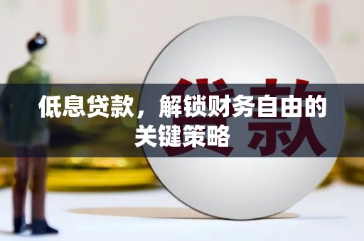 海端低息贷款，解锁财务自由的关键策略