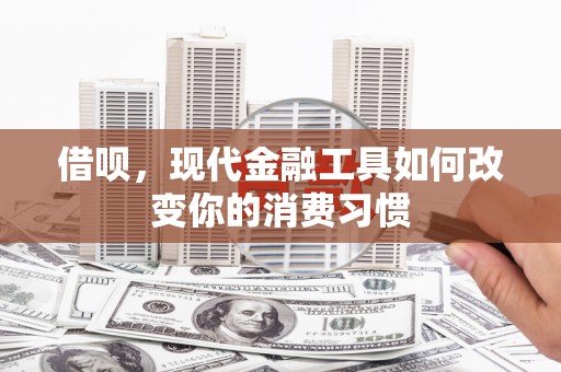 海端借呗，现代金融工具如何改变你的消费习惯
