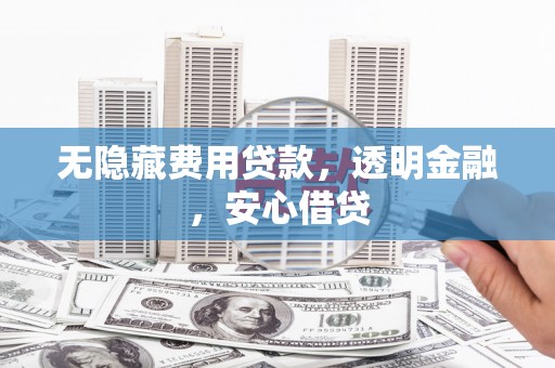 海端无隐藏费用贷款，透明金融，安心借贷