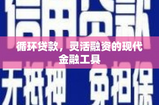 海端循环贷款，灵活融资的现代金融工具