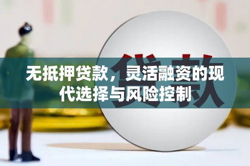 海端无抵押贷款，灵活融资的现代选择与风险控制