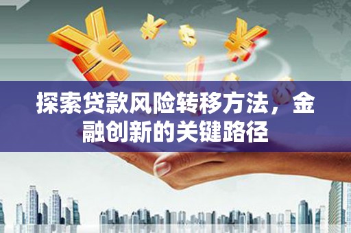 海端探索贷款风险转移方法，金融创新的关键路径