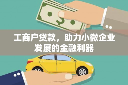 海端工商户贷款，助力小微企业发展的金融利器