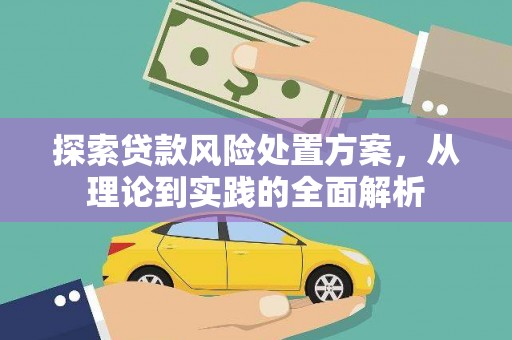 海端探索贷款风险处置方案，从理论到实践的全面解析