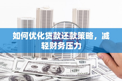海端如何优化贷款还款策略，减轻财务压力