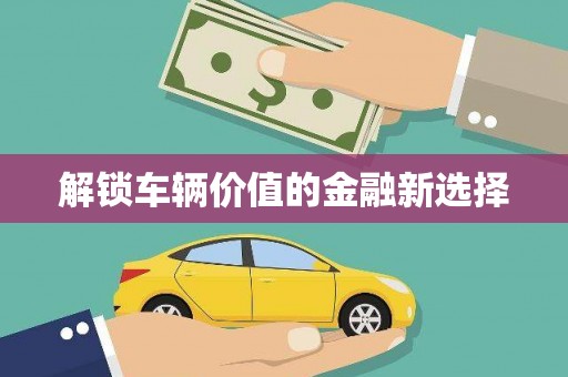 海端解锁车辆价值的金融新选择