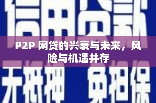 海端P2P 网贷的兴衰与未来，风险与机遇并存