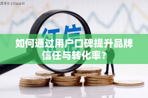 海端如何通过用户口碑提升品牌信任与转化率？