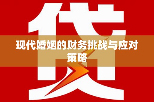 海端现代婚姻的财务挑战与应对策略