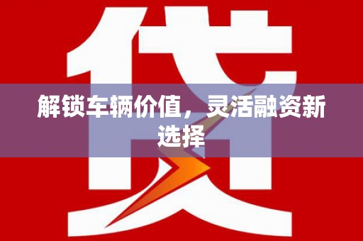 海端解锁车辆价值，灵活融资新选择