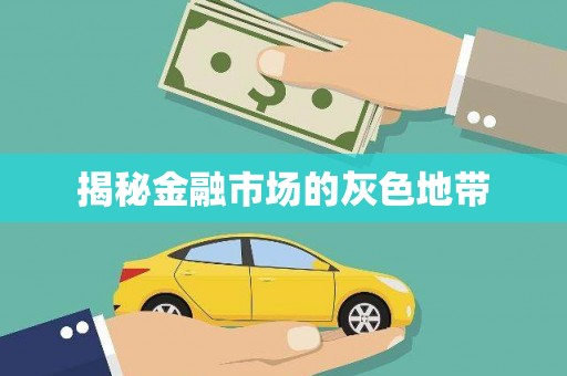 海端揭秘金融市场的灰色地带