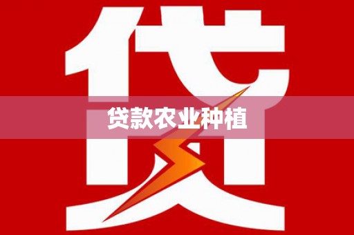 海端贷款农业种植